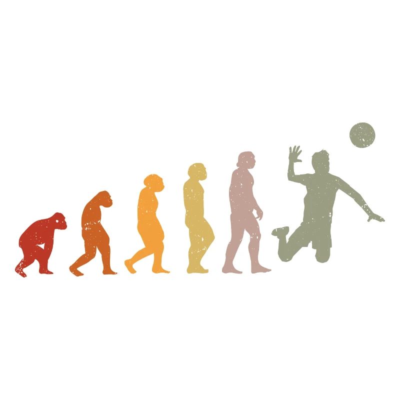 Human Evolution Volleyball Player