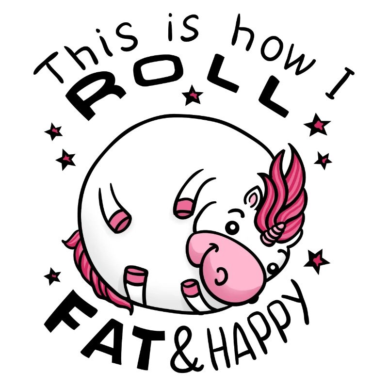 Dickes Einhorn - Einhorn Geschenkidee