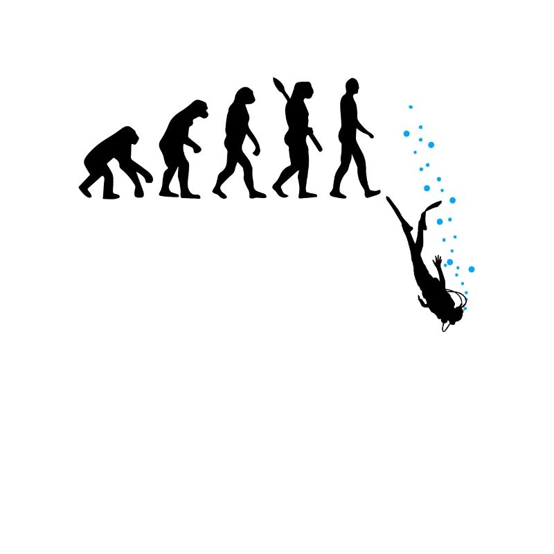 Tauchen Evolution Taucher Lustig Geschenk