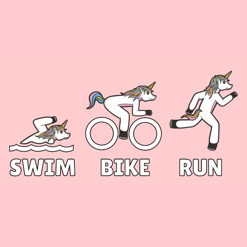 Triathlon unicorn as a gift idea for triathletes