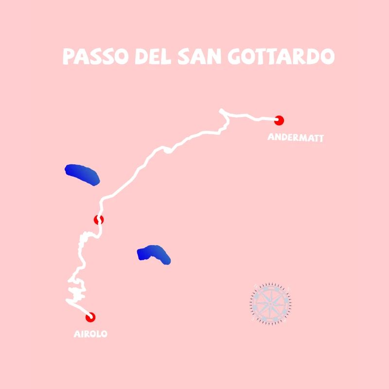 Gotthardpass Passo del San Gottardo Serpentine