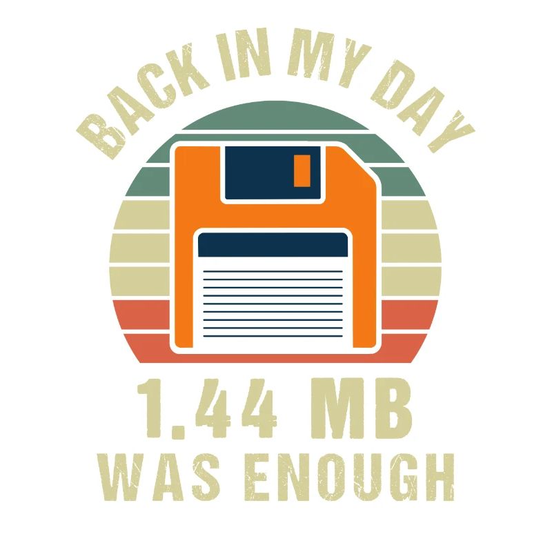 Programmer Floppy Disk Retro Gift