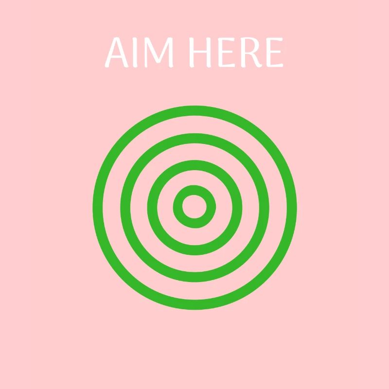 Aim Here Target Archery Bullseye