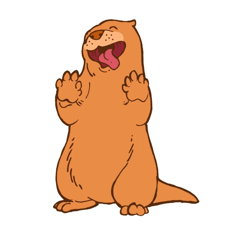Otter dancing