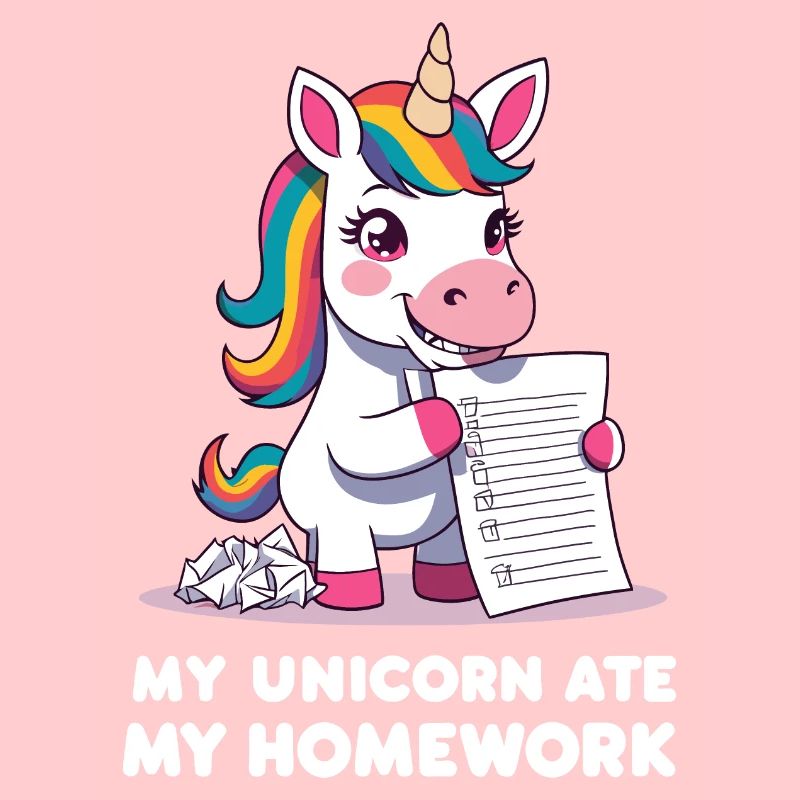 Mignon licorne mangé devoirs Design