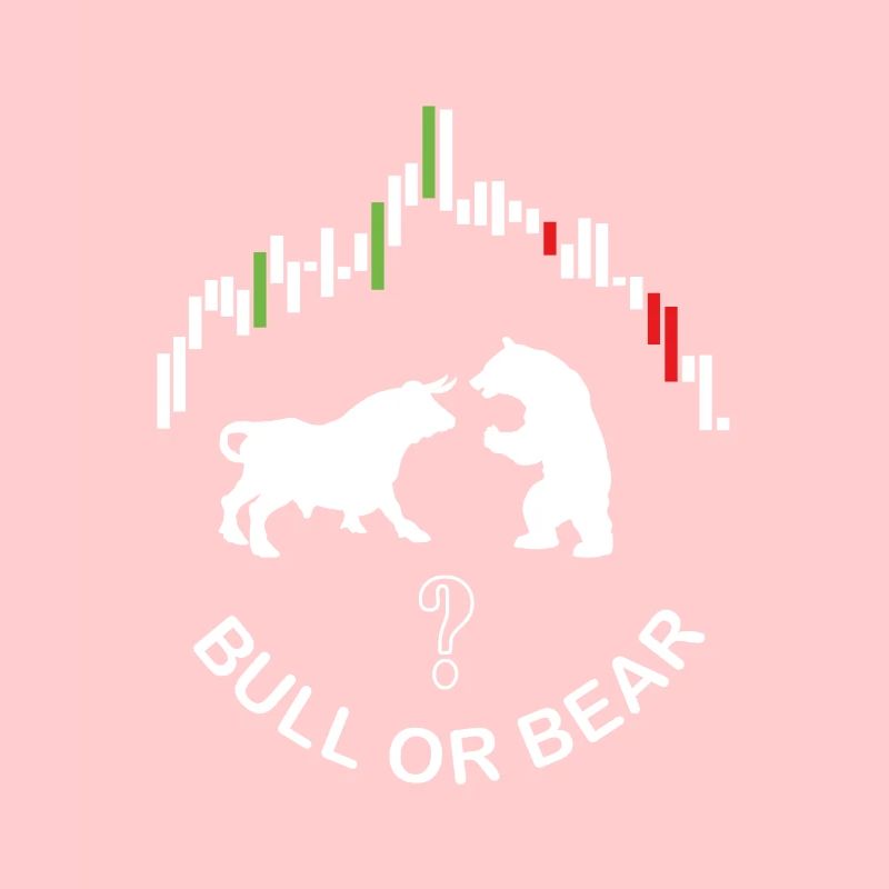 Stier oder Bär, der Kampf von Stier und Bär