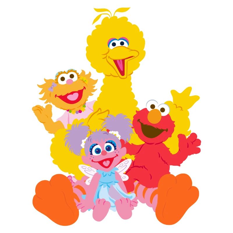 Sesamstraße Bibo, Elmo, Sina, Abby Cadabby