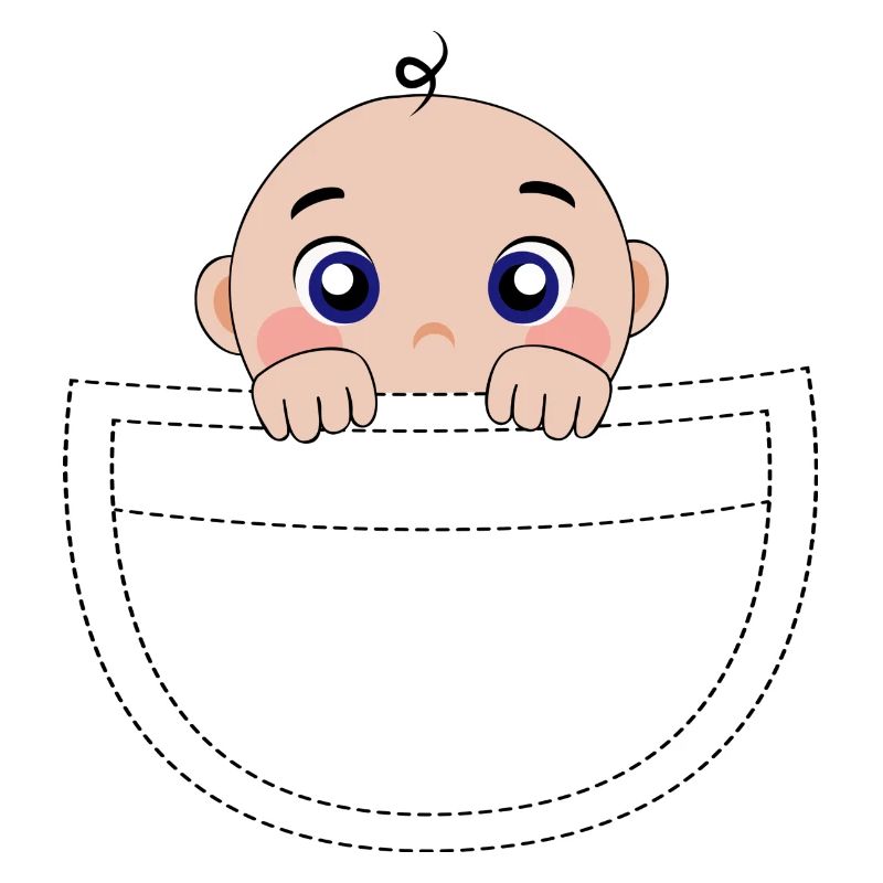 Je suis enceinte bébé en train de jeter un coup d’œil