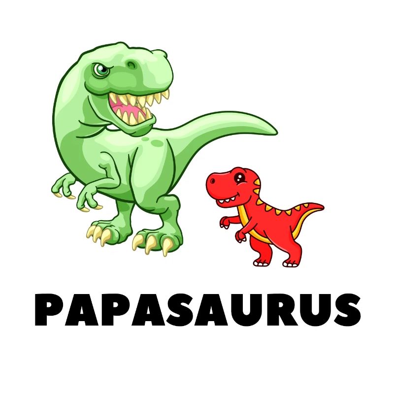 Papa Vater Geburt Vaterschaft Papasaurus