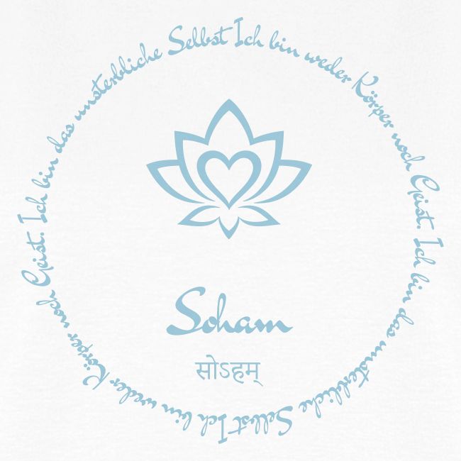 Lotus Love Design Yoga Mantra Soham