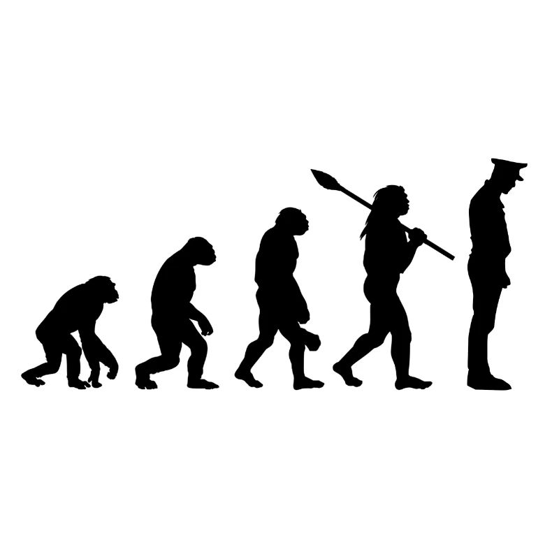Evolution police man Policeman