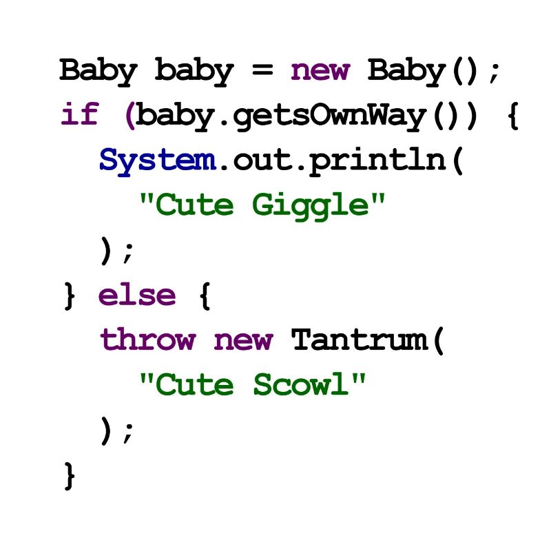 Java Code New Baby - Giggle
