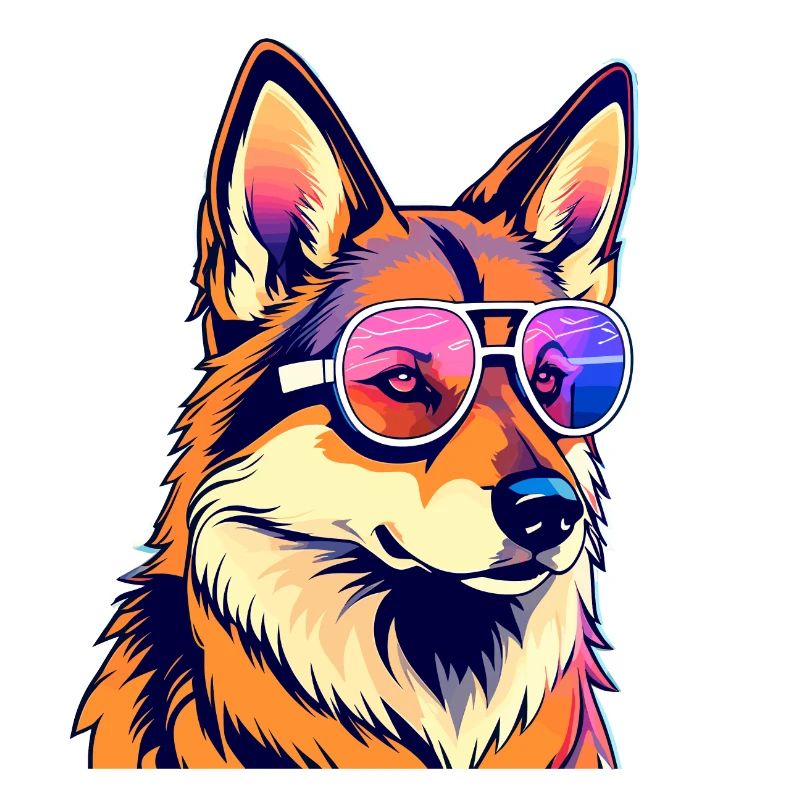 German Shepherd Illustration