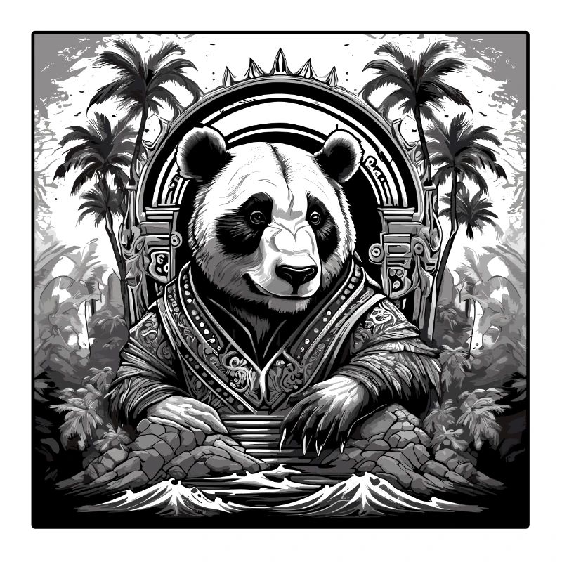 Tattoo / Tier / Kunst / cool / Comic / Panda