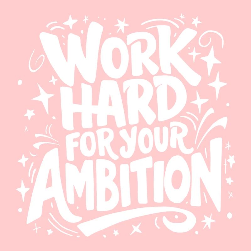 Work Hard white version
