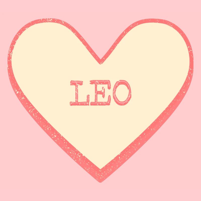 Leo Name First Name Pink Sugar Heart