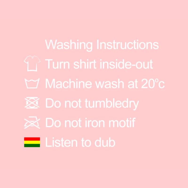 Washing Instructions Dub