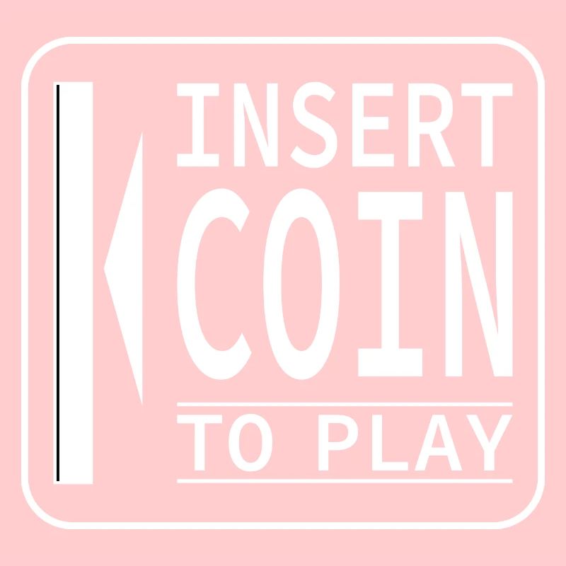Insert Coin design rétro