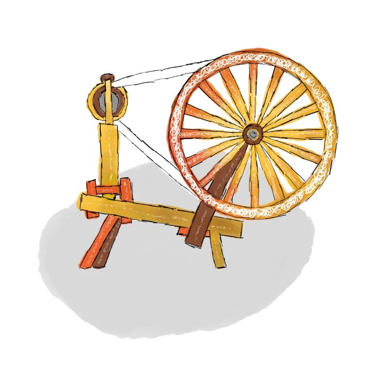 Spinnrad traditionell