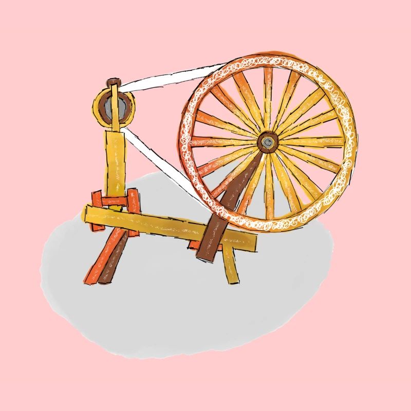 Spinnrad traditionell