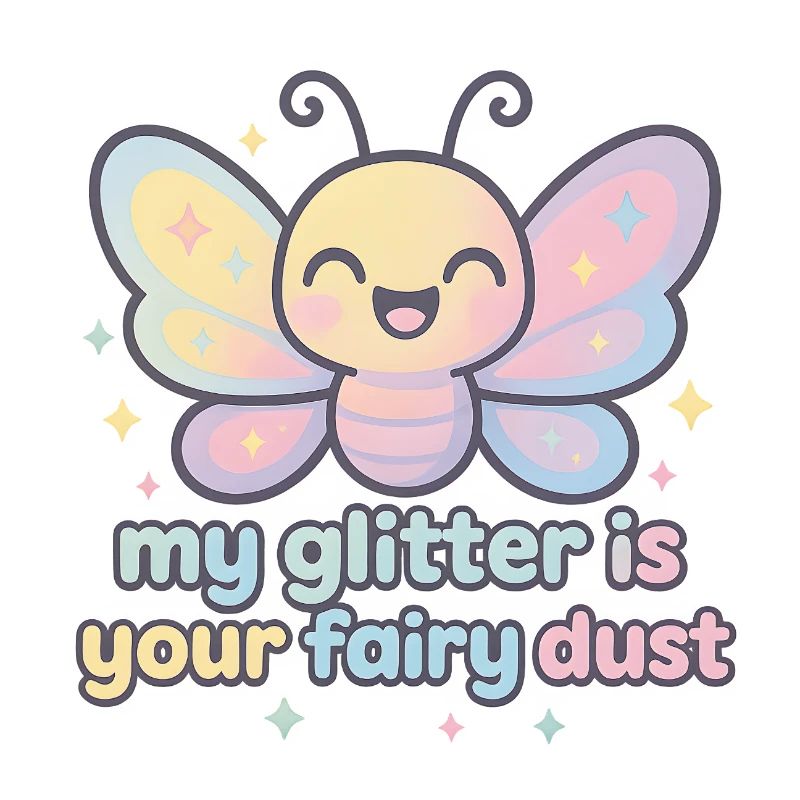 Papillon scintillant – Mon éclat est de la poussière de fée