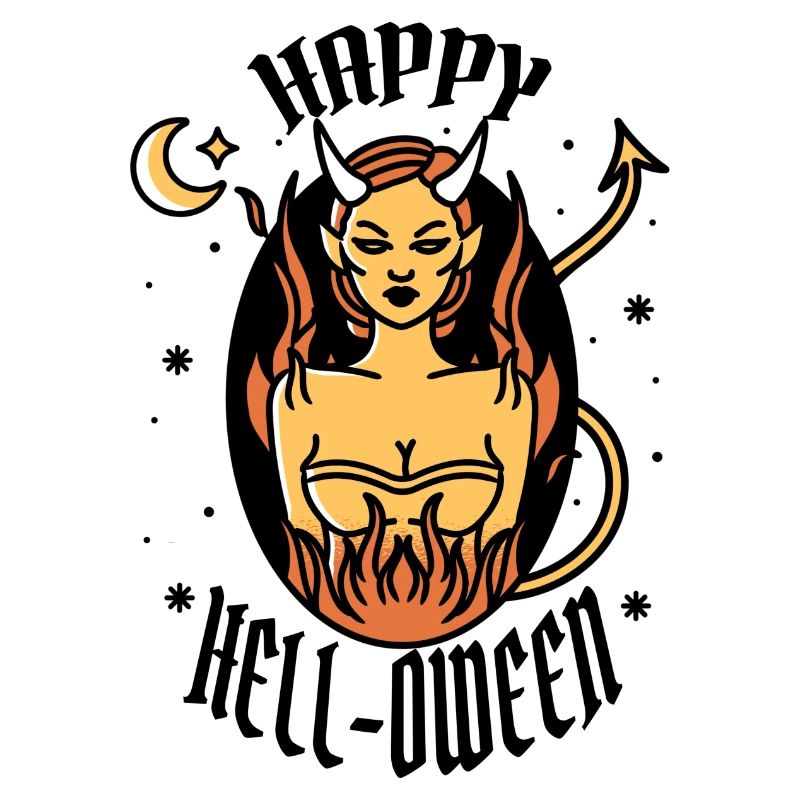 Halloween She-devil Happy Hell-Oween