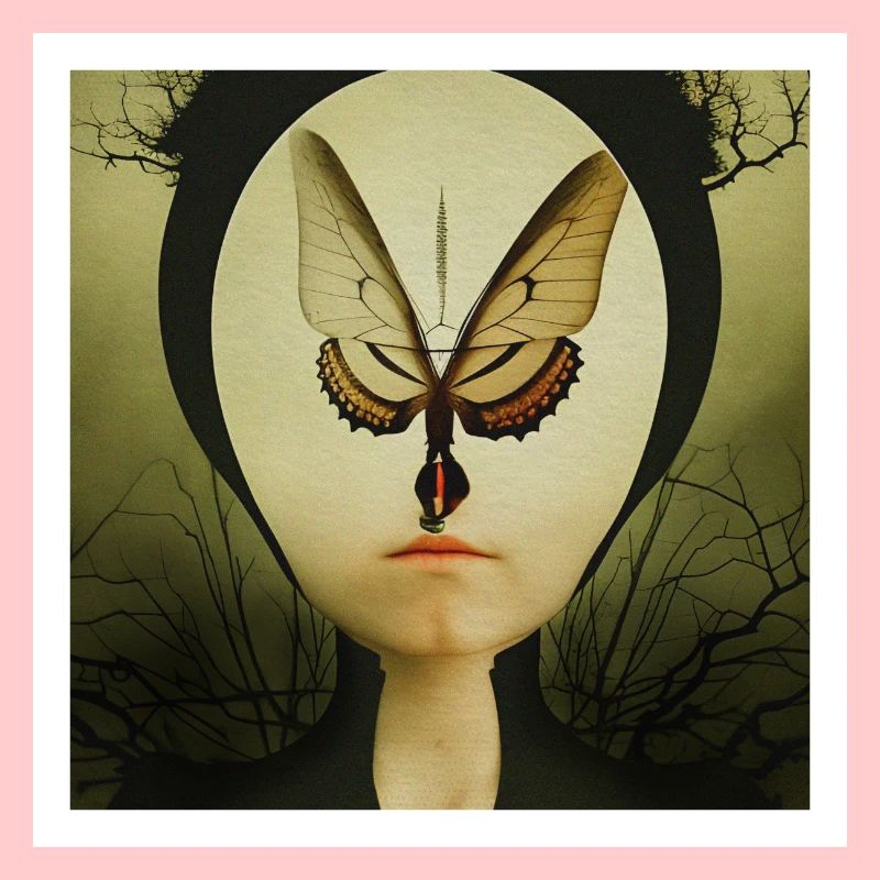 Visage de papillon