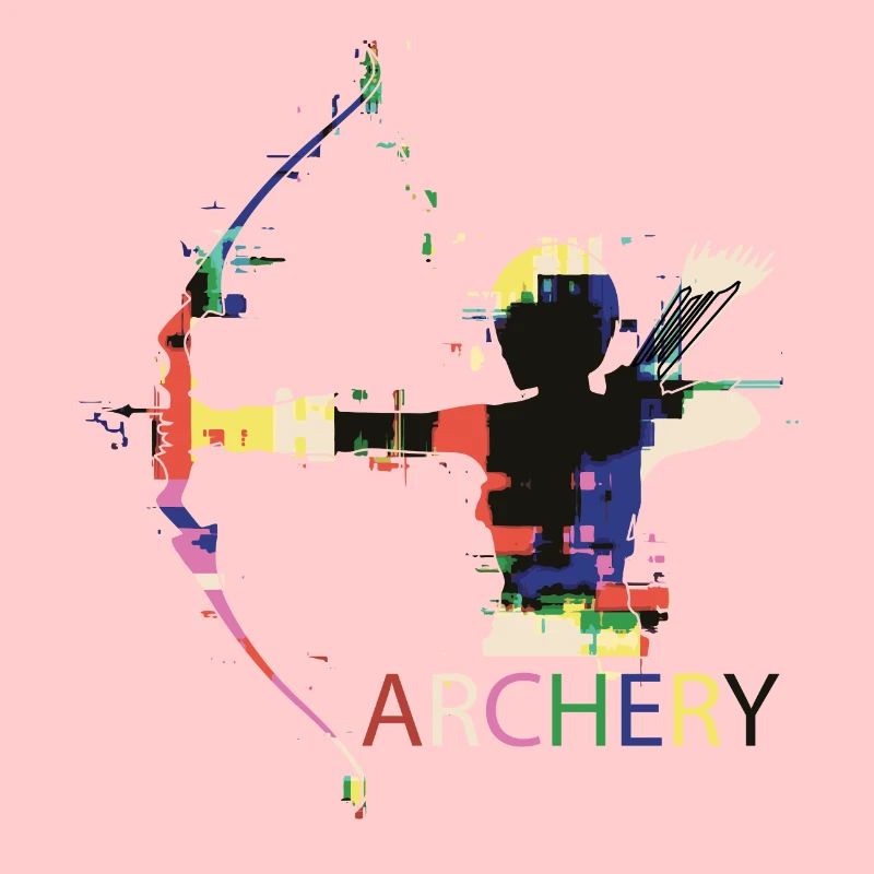 Bogenschießen Bogen Bogensport Comic Geschenk