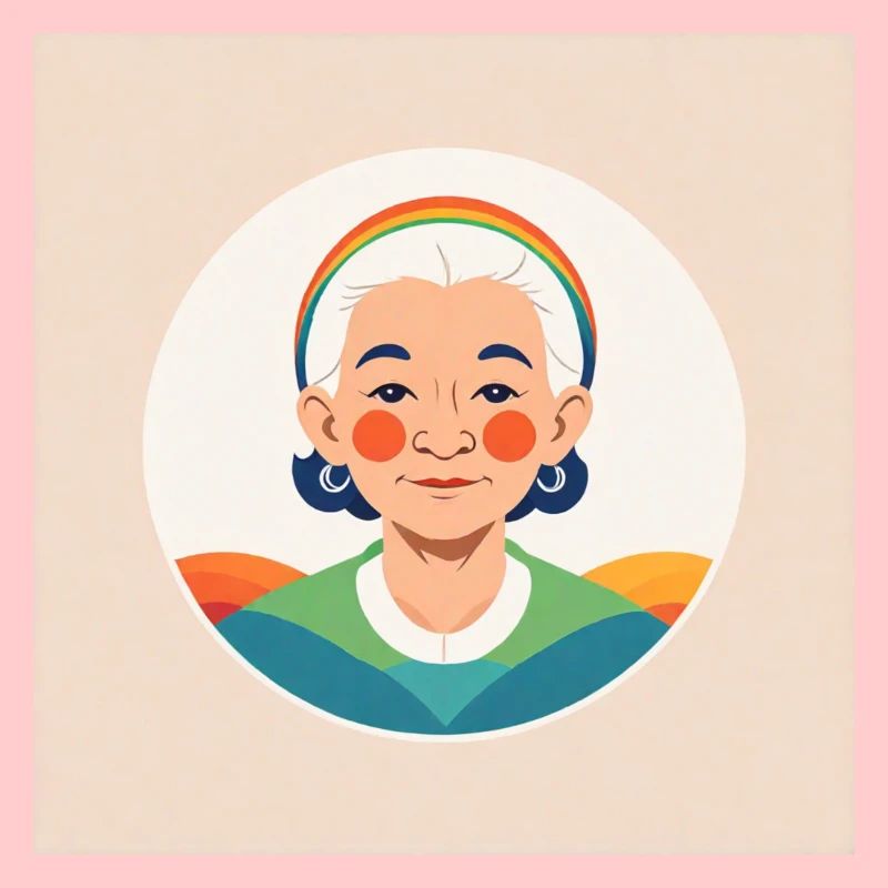 Regenbogen Oma