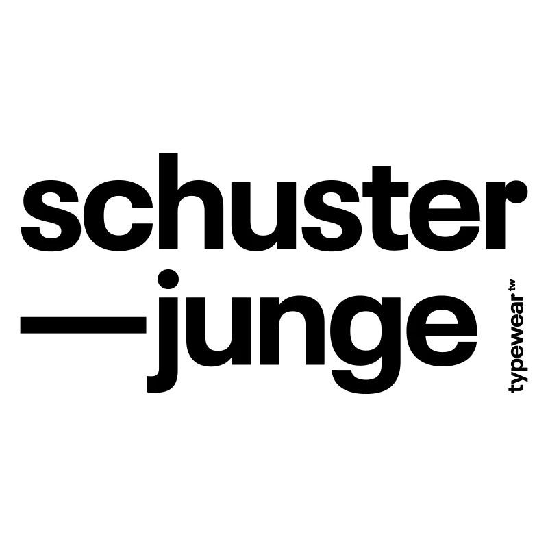 Conception typographique »Schusterjunge«