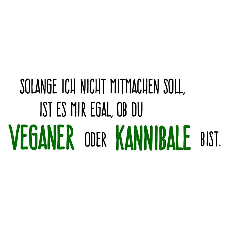 Veganer oder Kannibale