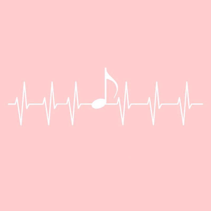 Herzschlag einfache Note Klassik Musik Geschenk