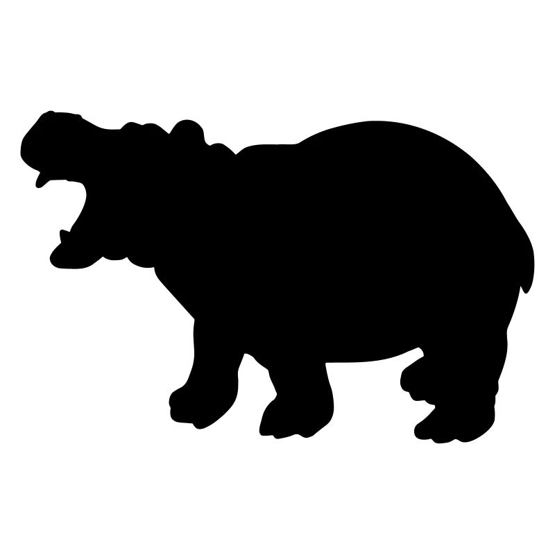 Ippopotamo sagoma ippopotamo