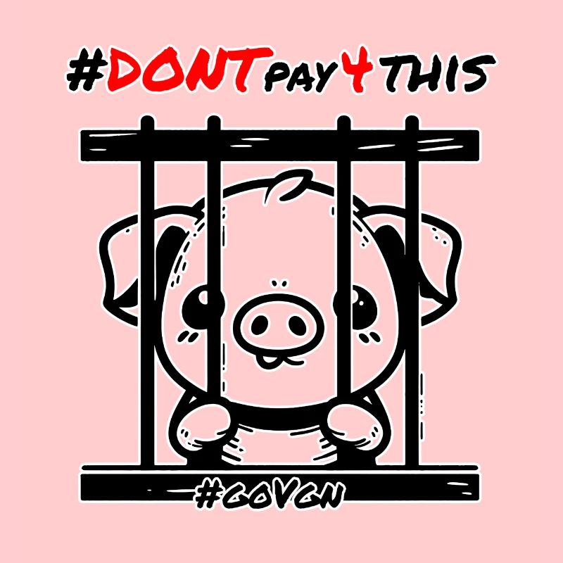 Schwein hinter Gittern Schwarz - Dont Pay for This