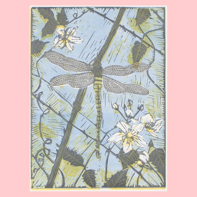 Dragonfly on Bramble Danielle Stretch