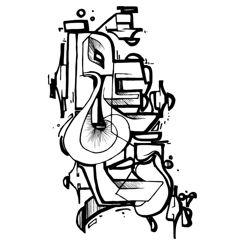 Graffiti Kunst Schrift Style
