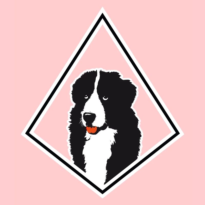Conception de diamant de chien