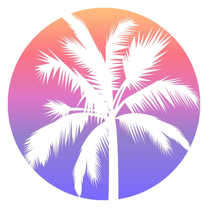 Palm Circle Lever de soleil