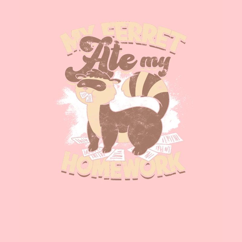 Mon furet a mangé mes devoirs fun scool - devoirs