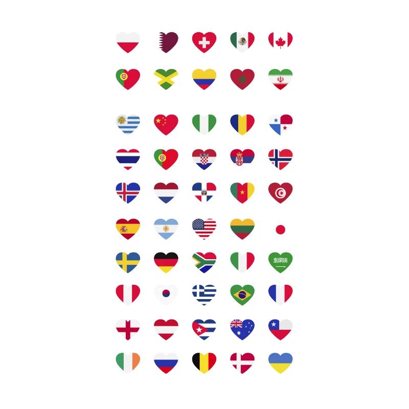 Différents drapeaux de pays - drapeaux du monde