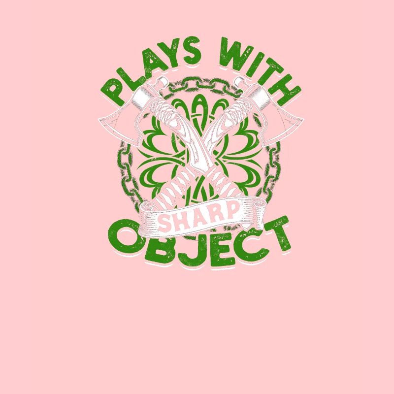 Joue avec un objet pointu - double hache