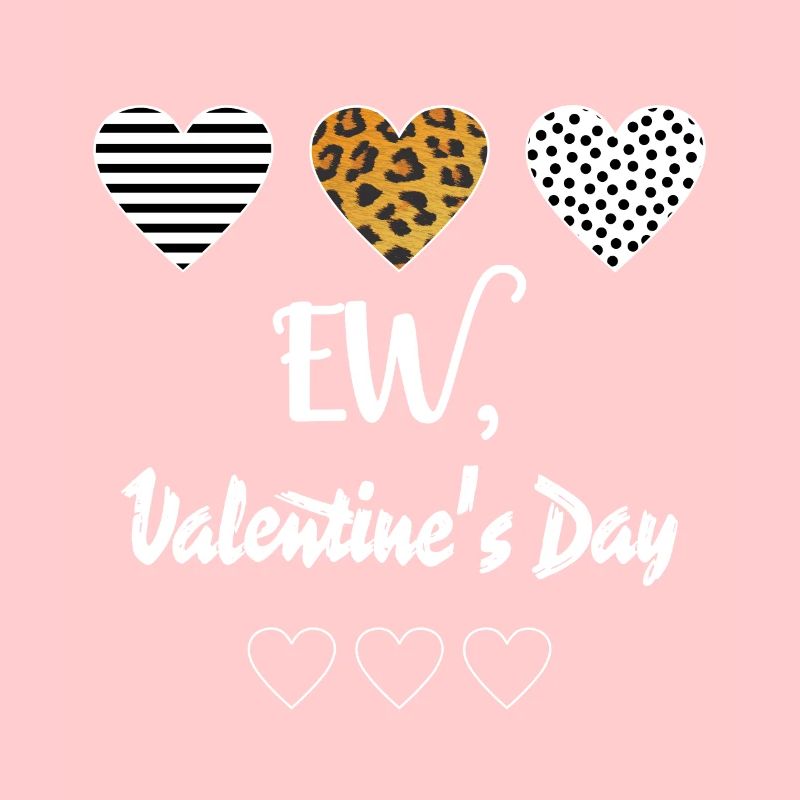 Saint-Valentin, Ew, Cœurs, Léopard, Rayures, Points