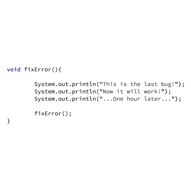 Never ending errors...