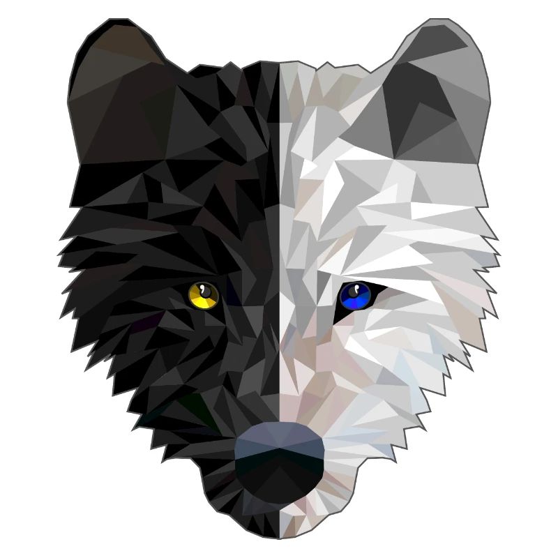 Wolfkopf - Low Poly