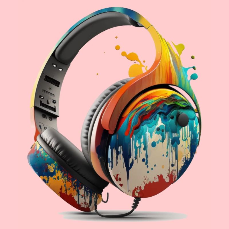 Conception d’écouteurs multicolores