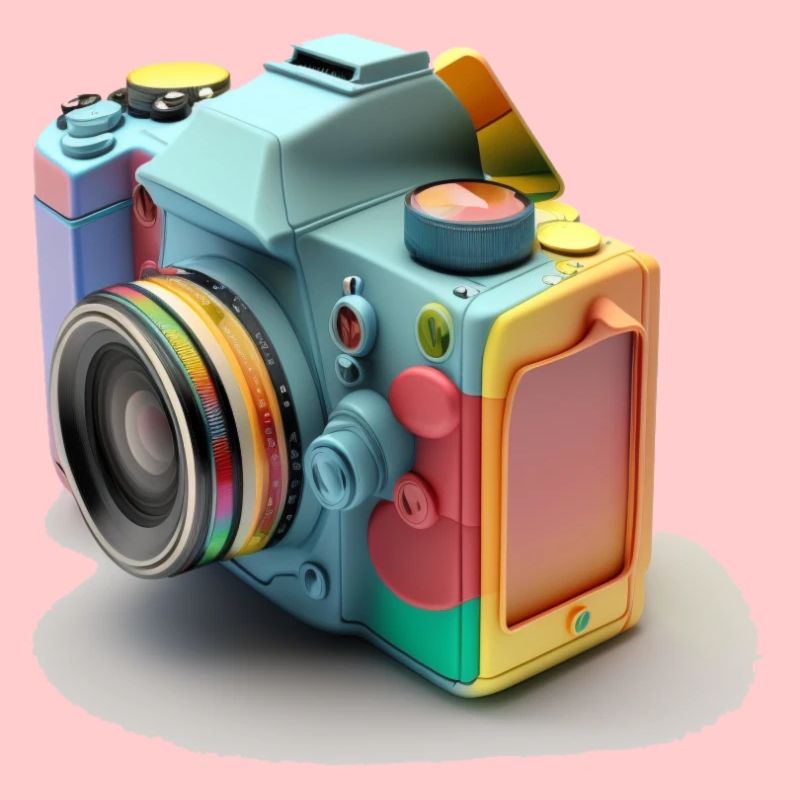 Conception de caméra multicolore et de pellicule