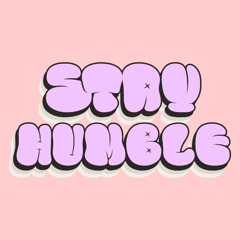 Restez humble Conception minimaliste de nuages