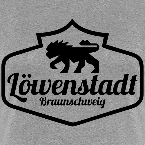 Löwenstadt Design 1 schwarz - Frauen Premium T-Shirt