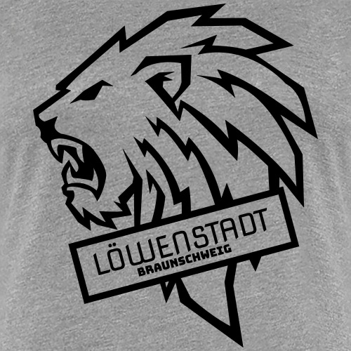 Löwenstadt Design 9 schwarz - Frauen Premium T-Shirt