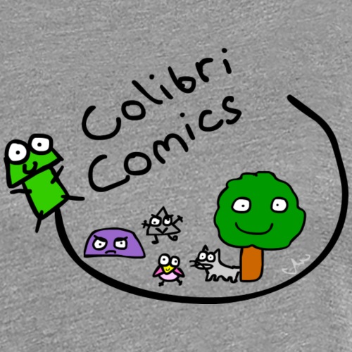 Colibri Comics Logo Gecko huii - Frauen Premium T-Shirt